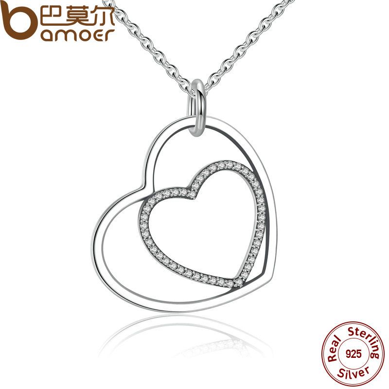 BAMOER 925 Sterling Silver Necklace Thanksgiving Eternity Necklace Memory Locket Necklace for Women Jewelry Gifts