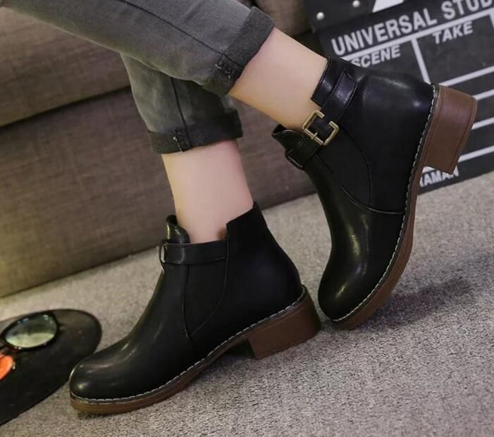 Venta Al Por Mayor Botas Moda Mujer Botas Tacones Cuadrados