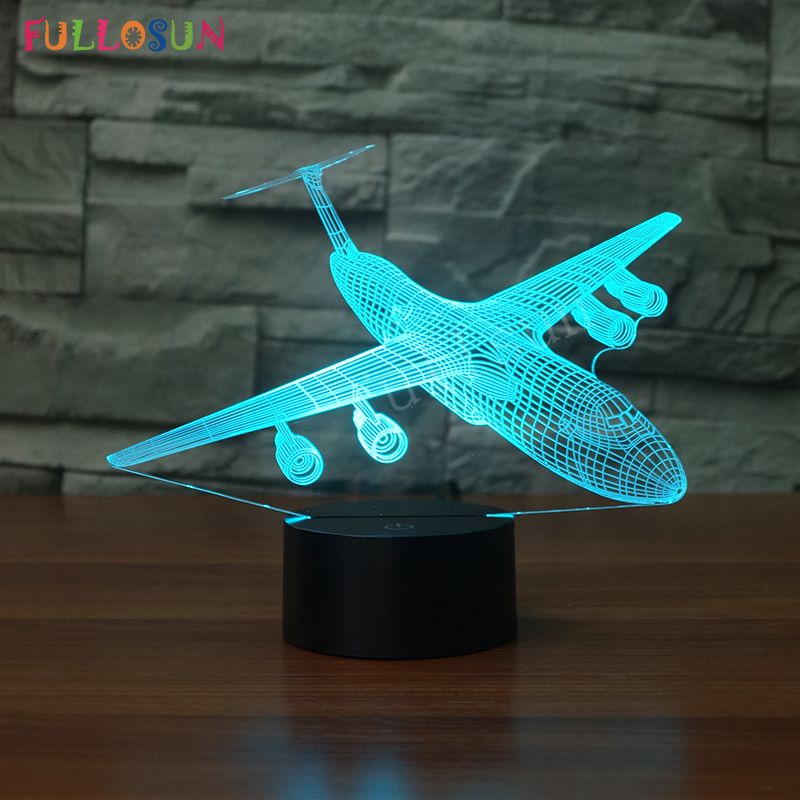 2018 Multi Color Airplane Model Led Table Lamp 3d Light Touch Switch 2018 Multi Color Airplane Model Led Table Lamp 3d Light Touch Switch Desk For Living Room Decoration Lights From O 31 3 Dhgate Com