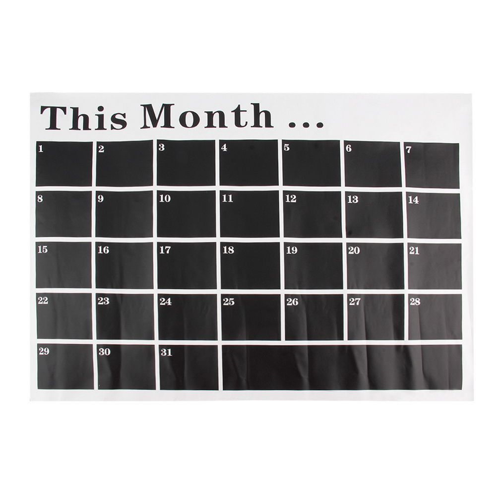 2018 Creative Diy Weekly Monthly Planner Chalkboard Blackboard 2018 Creative Diy Weekly Monthly Planner Chalkboard Blackboard Removable Calendar Vinyl Wall Decal Sticker From Mcaffee 4 21 Dhgate Com