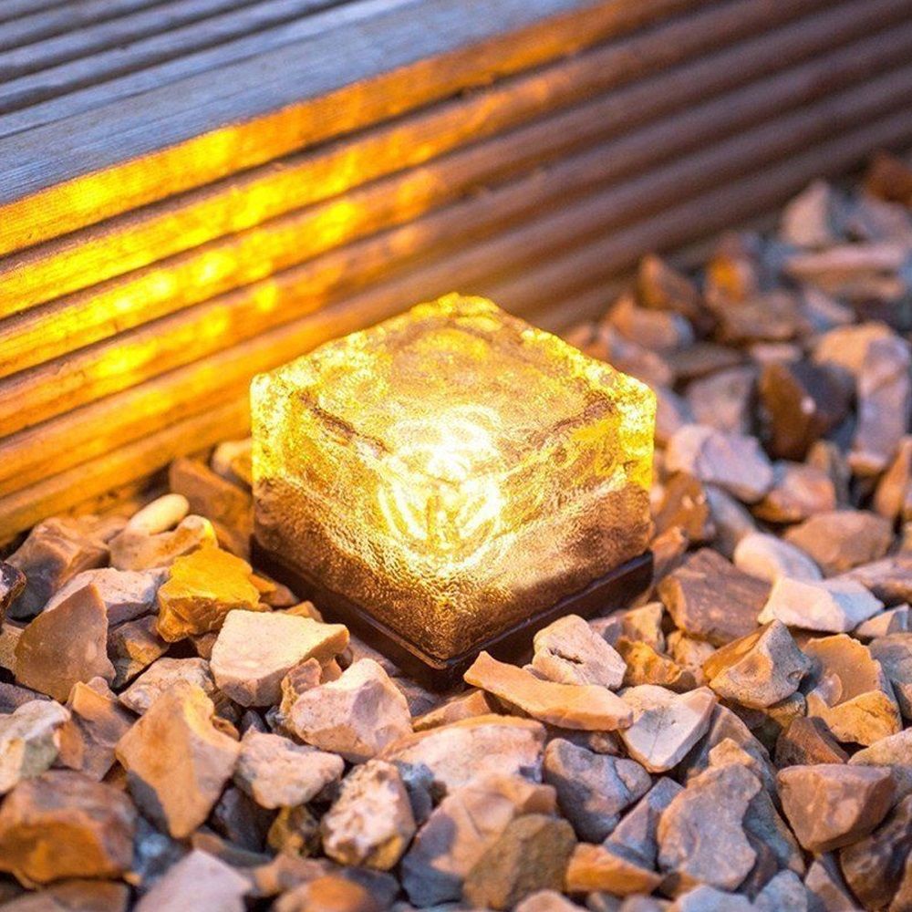 2019 Led Solar Garden Buried Light Brick Rock Lamp Waterproof