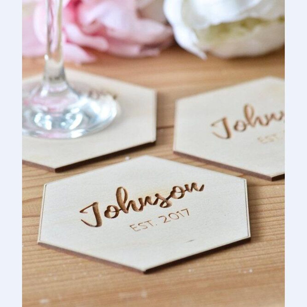 Wedding Coasters Unique Personalized Party Decoration Coasters