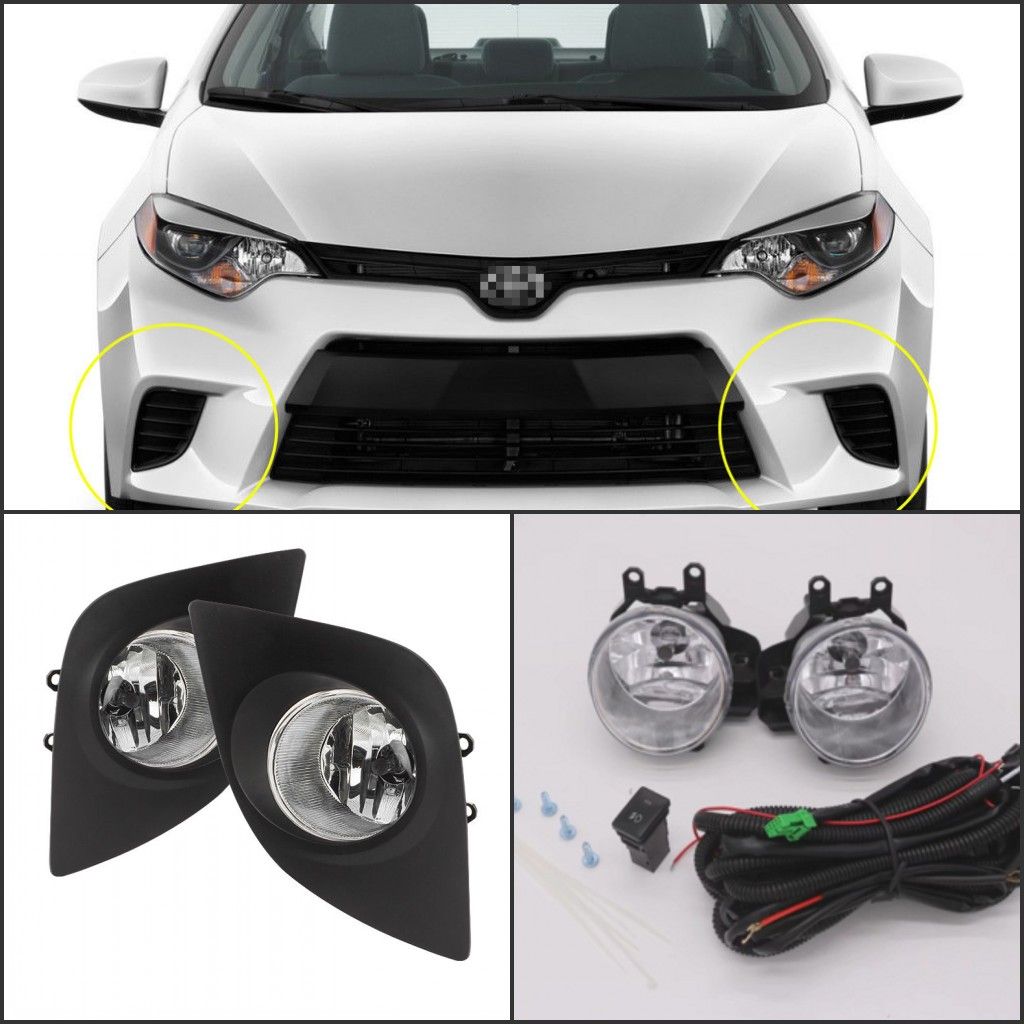 Car Fog Lamp For Toyota COROLLA USA TYPE2014 2015 A Set Front Fog Lamp
