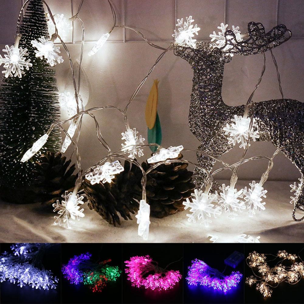 Whole 20 Led Snow Flake Flowers Solar String Fairy Lights Whole 20 Led Snow Flake Flowers Solar String Fairy Lights Outdoor Decorated Garden Beautiful Camping