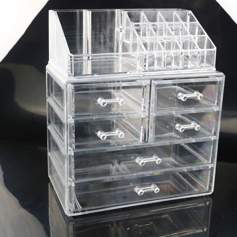 Clear Plastic Makeup Storage Drawers Saubhaya Makeup