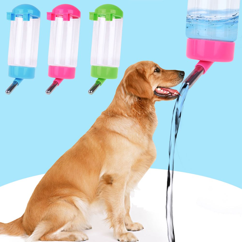 2019 400ml Plastic Pet Feeder Automatic Dog Water Bottle Dispenser