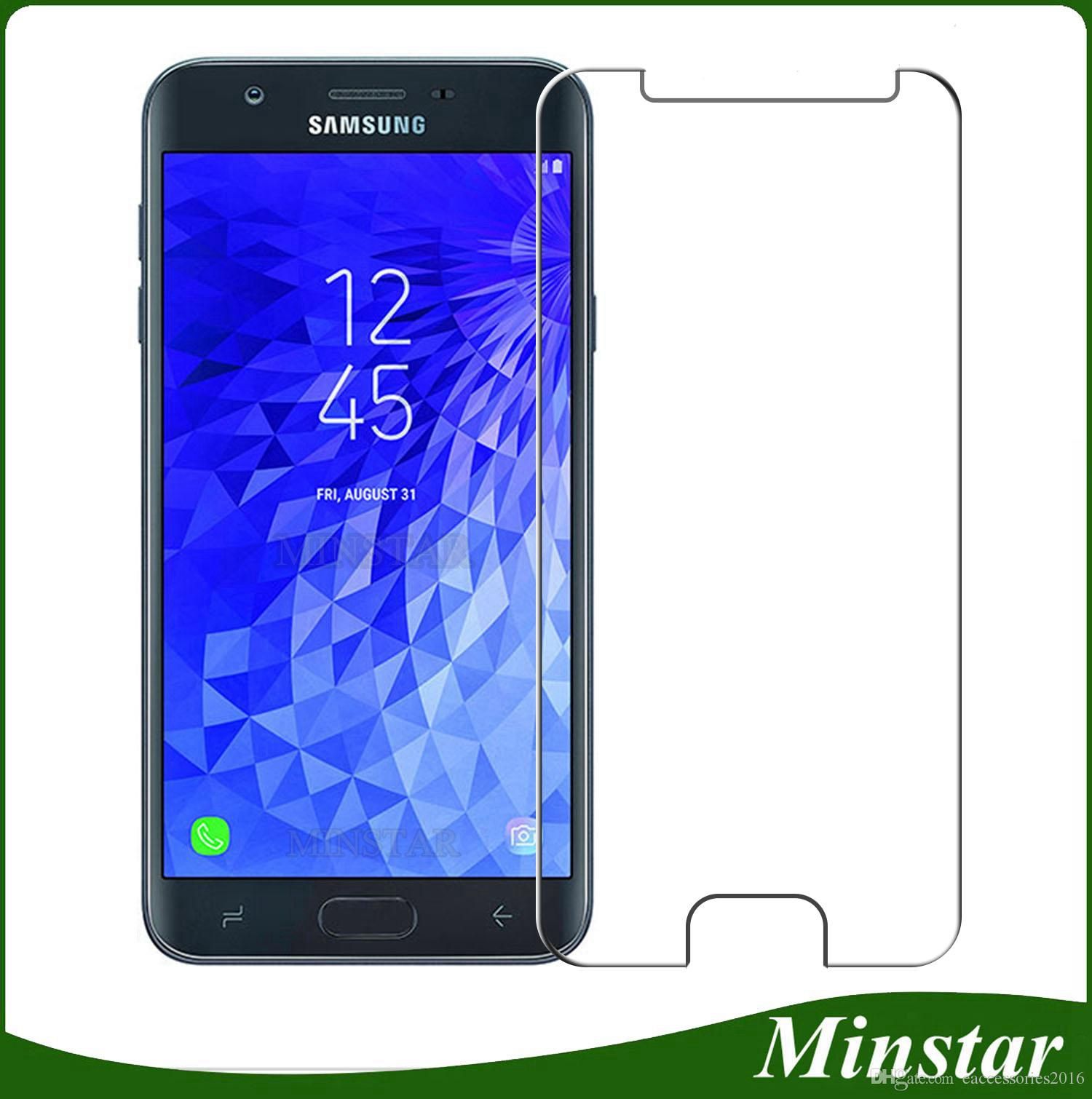 Newest Basic Tempered Glass for Samsung Galaxy J3 Achieve Star 2018 Newest Basic Tempered Glass for Samsung Galaxy J3 Achieve Star 2018 J337 J7 Refine Crown J737 Boost Mobile Metro PCS Clear Screen Protector J3 Achieve