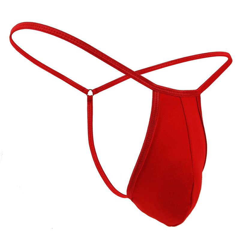 US Men's T-Back G-String Briefs Open Pouch Breathable Thongs Bikini Underwear