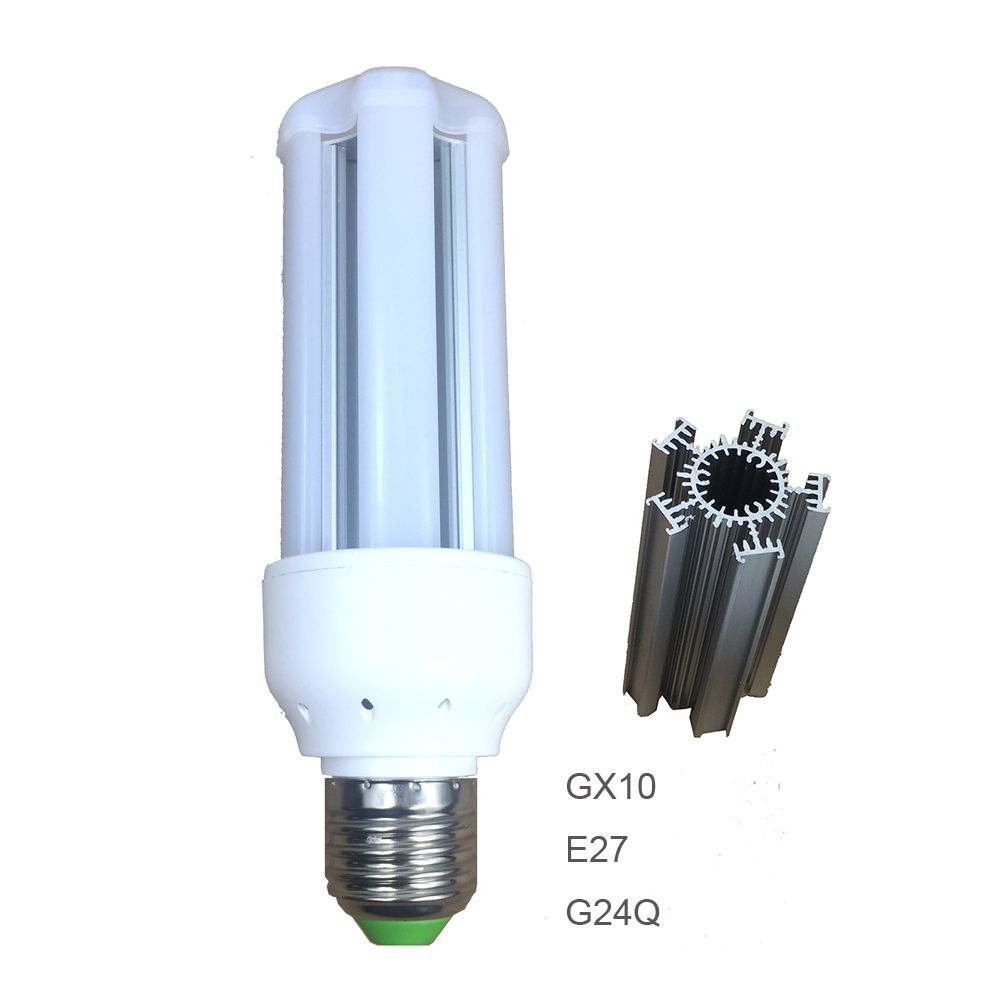 Gx10 G24q E27 5w 7w 9w 12w 15w Led Light Bulb Esay Installation Extruded Quality Aluminum Heatsink Frosted Cover Slider