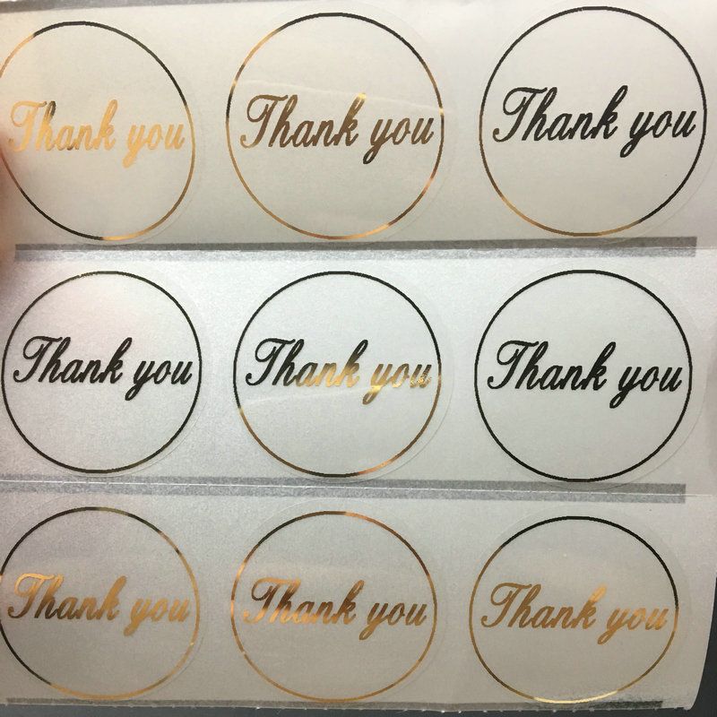 label seal gold thank you ttransparent sticker labels sealing