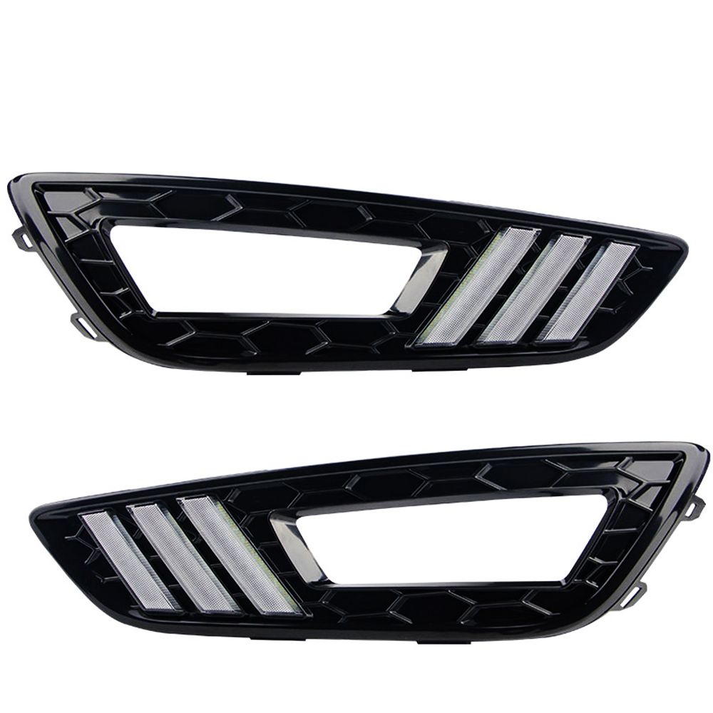 LED Daytime Running Car Lights DRL Kit Auto Fog Lamps For Ford Focus