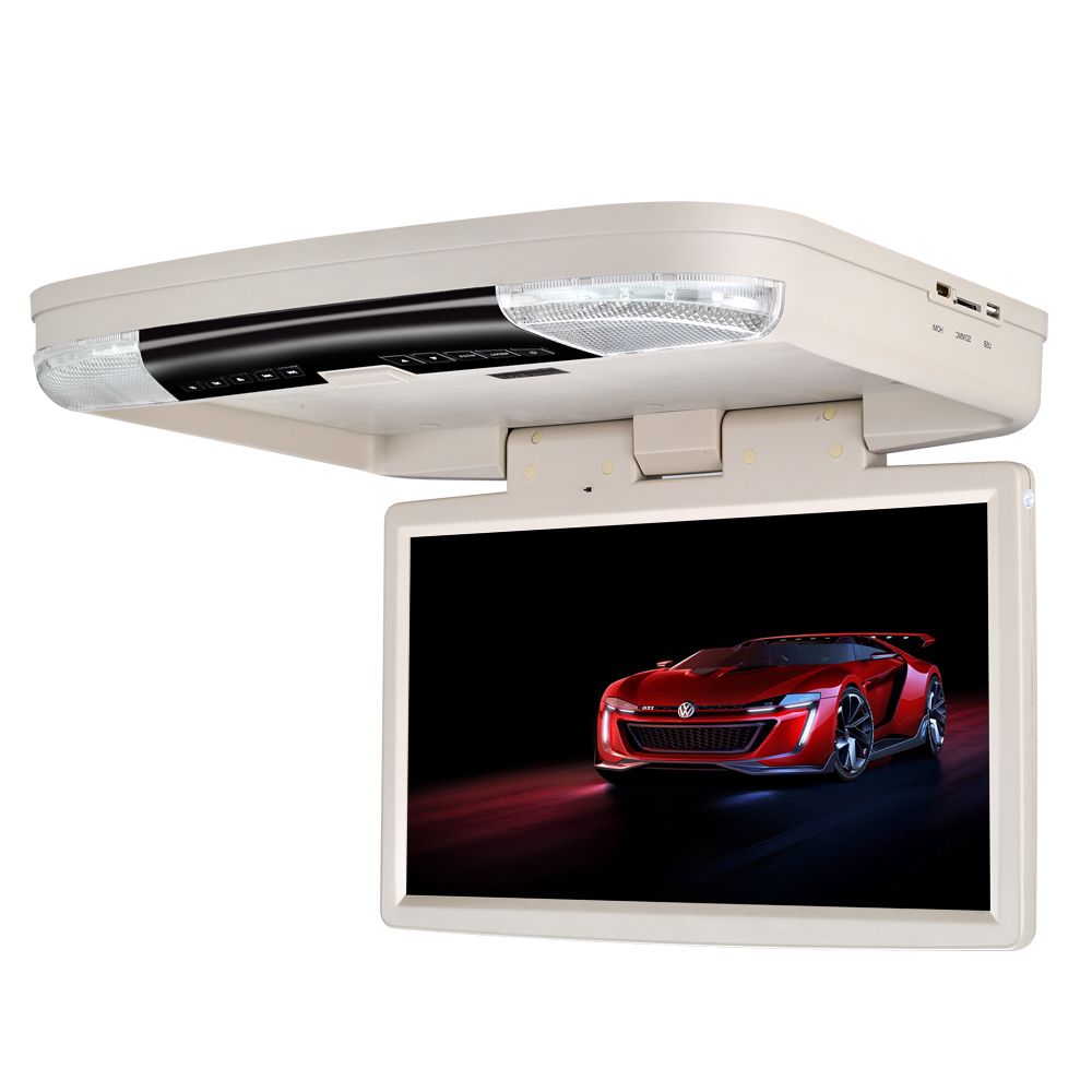 15.6 Inch Flip Down FHD DVD Player For Car Dvd Roof Mount 1080P HDMI