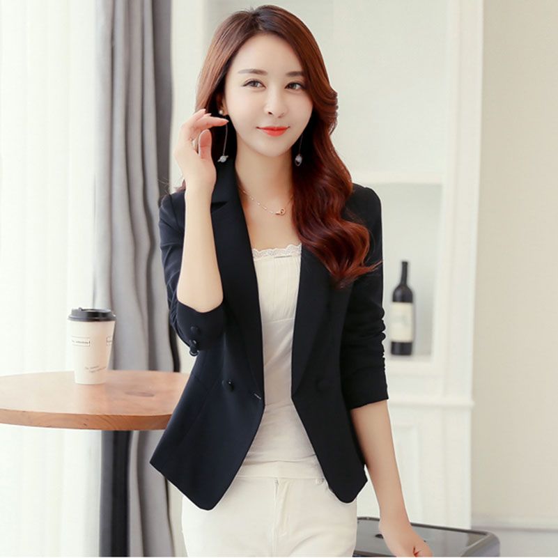 2019 Ladies Blazers And Coats Plus Size Office Wear Work Long Sleeve