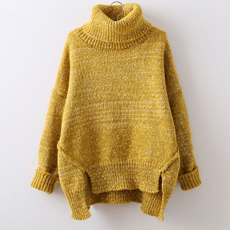 unif yellow turtleneck