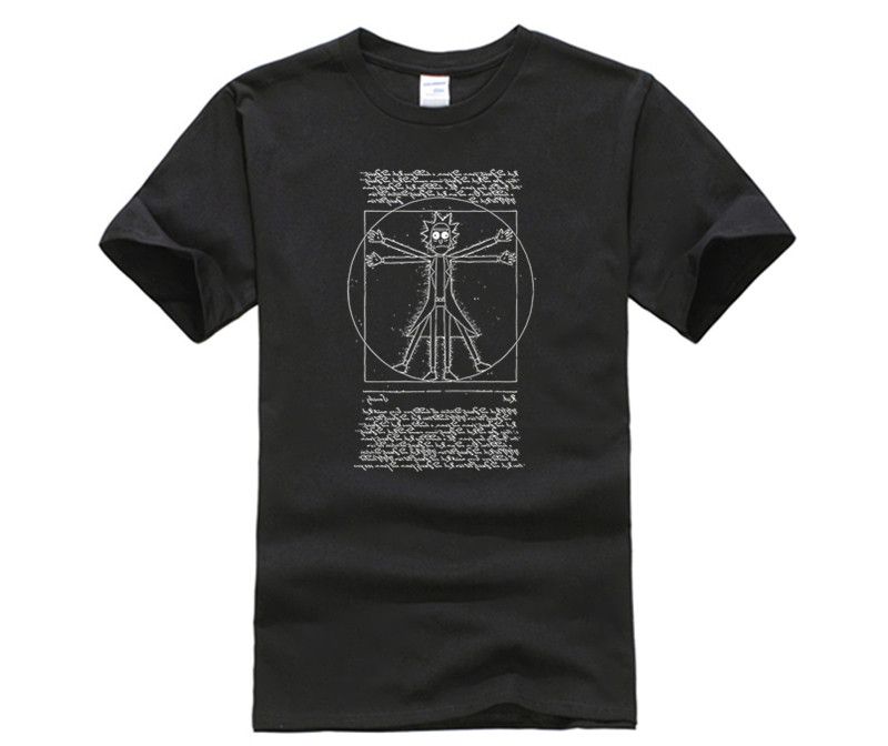Diy Style Mens T Shirts Men Print Cotton O Neck Rick And Diy Style Mens T Shirts Men Print Cotton O Neck Rick And Morty Glow In The Dark Vitruvian Shirt Cool Designs From