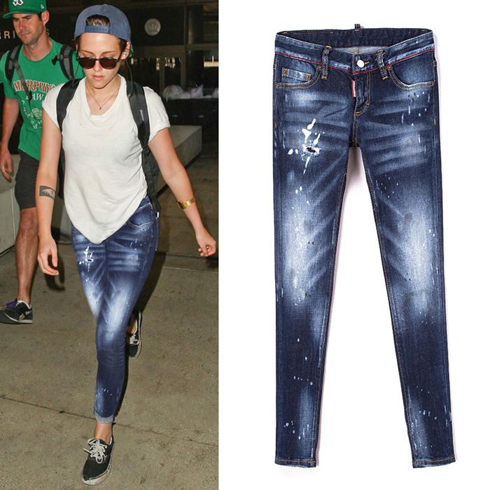 Compre De Mujeres Mezclilla Las 2018 Nuevos Jeans Pantalones SPvqSwF