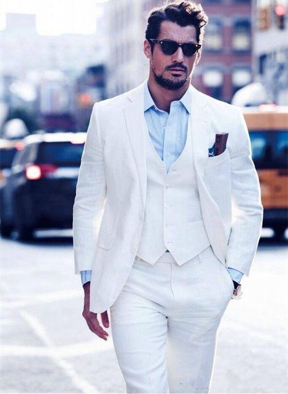 Acquista Economici Tre Pezzi Smoking Matrimonio Bianco 2018 Nuovo Design  Abiti Slim Fit Uomo Doppio Pulsanti Sposo Vestito Di Usura Giacca + Gilet +  Pantaloni A 79,21 € Dal Zhuizheyuan | DHgate Italy