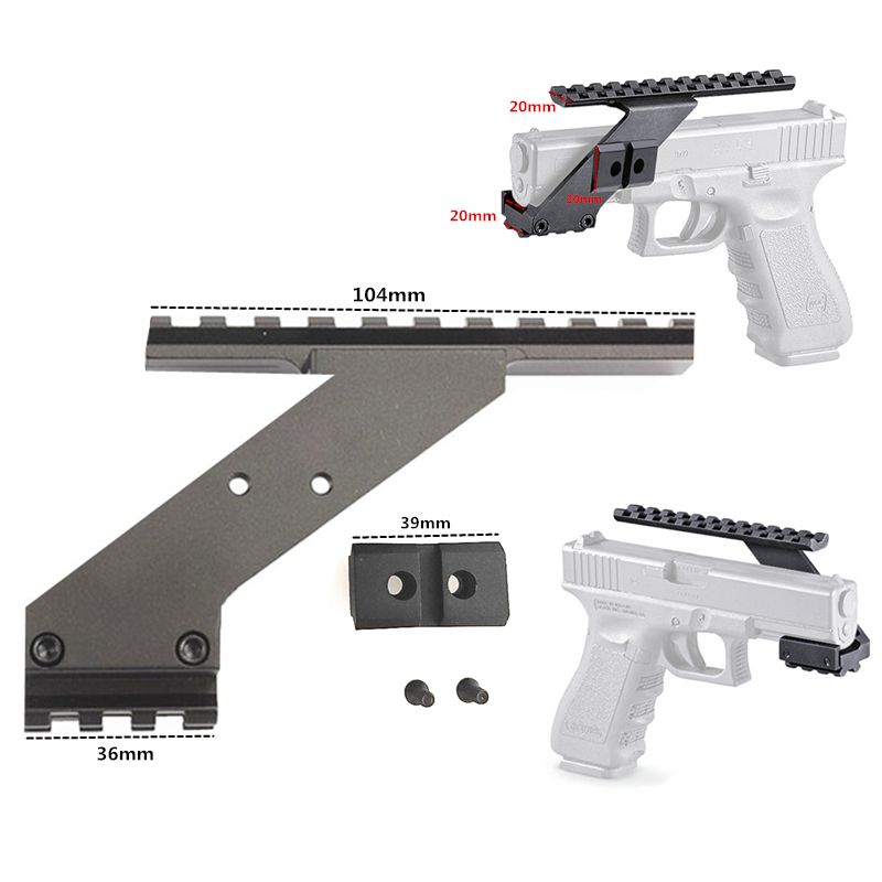 2020 Universal Tactical Pistol Scope Mount Weaver & Picatinny Rail