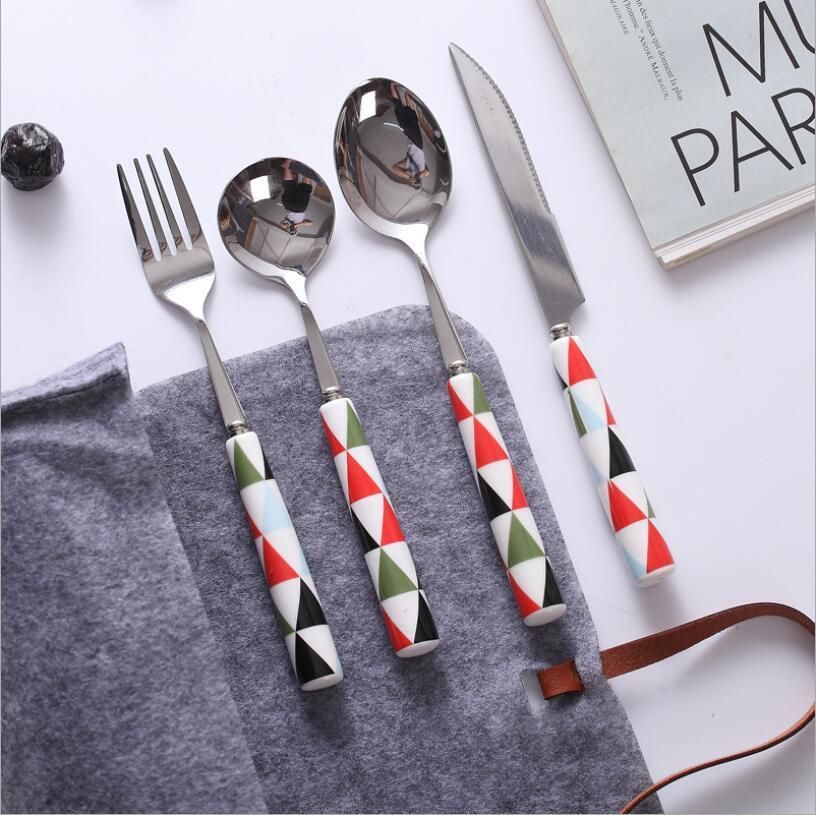 corated stylish ceramic handle
