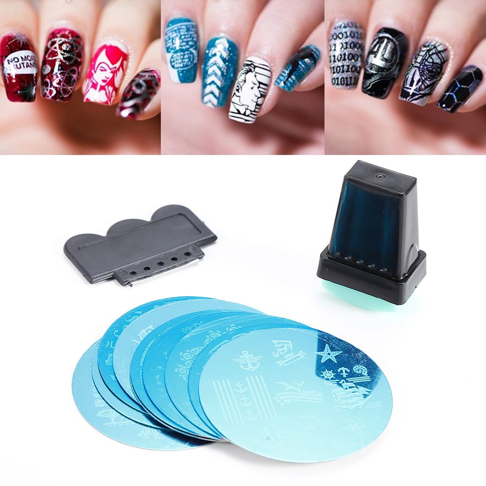 Born Pretty Nail Stamping Gel Polish 8ml Black White Stamp Print Oil