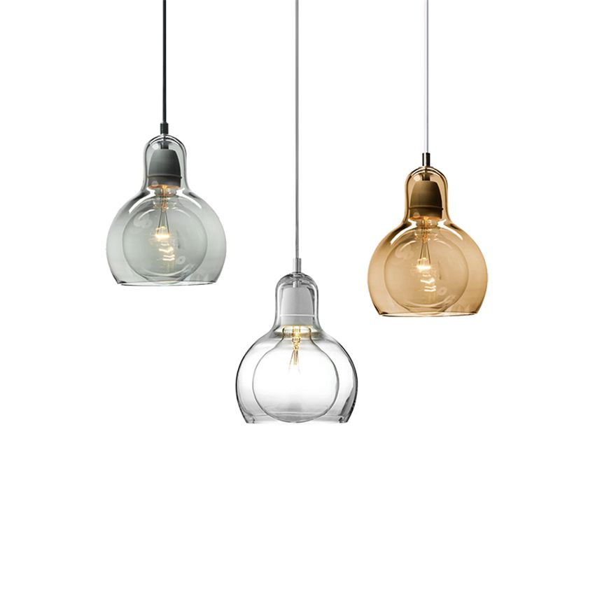 Modern Glass Chandelier Bedroom Bedside Pendant Lamps Lights Amber Modern Glass Chandelier Bedroom Bedside Pendant Lamps Lights Amber Transpa Smoke Grey Lighting Deco Hanging Industrial