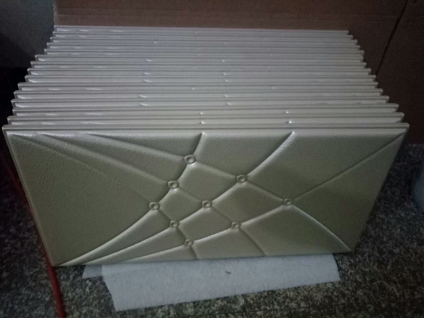 Großhandel Lederfliese 3d Wandpaneele Pe Schaum Wandaufkleber Innen