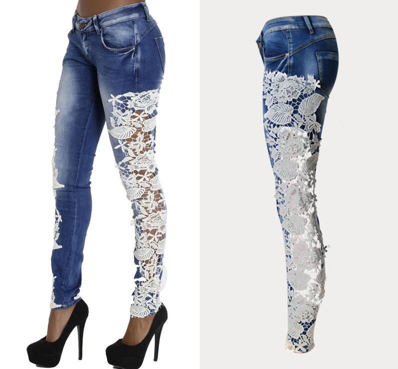 calça com laço na cintura jeans