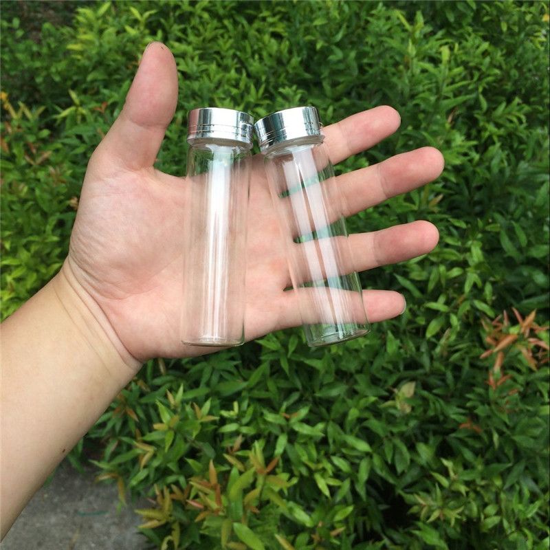 50ml Diy Wedding Gift Crafts Jars Bottles Aluminum Screw Silver