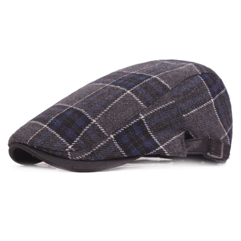 Woolen Warmer Flat Bill Beret Hat For 