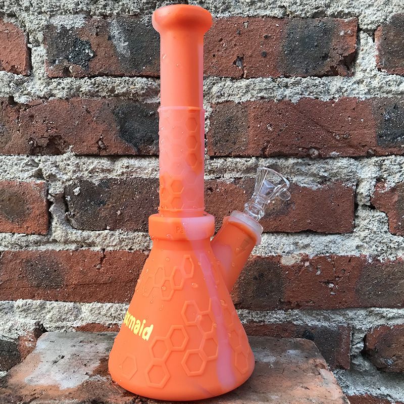 2019 Silicone Bubbler Oil Rigs Waxmaid Hobee Portable Beaker Bong