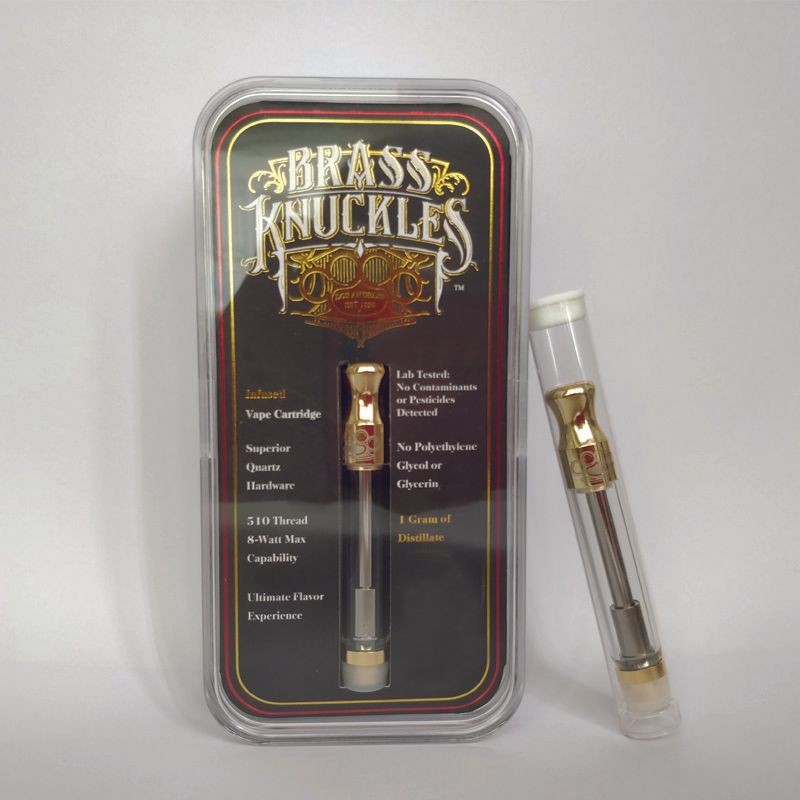 Brass Knuckles Cartridge 1.0ml Dual Coil Vape Cartridges Ce3 Atomizer