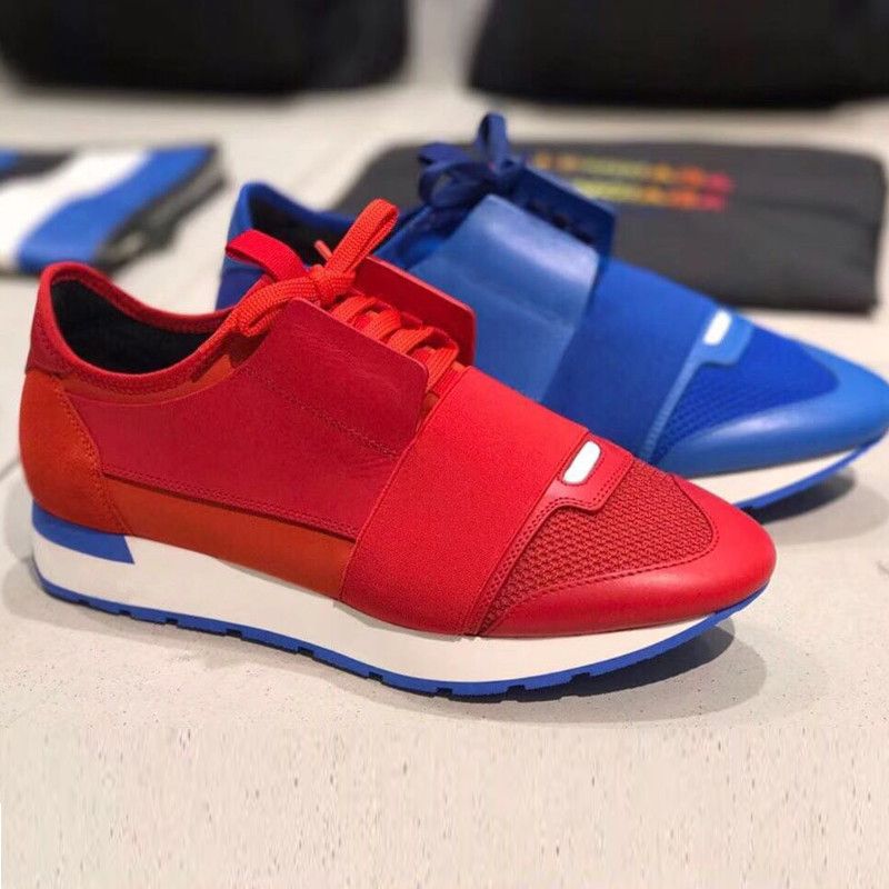 New Designer Shoes Casual Man Shoes Woman Sneaker Luxury Brand Original Box Blue Bottom Mixed