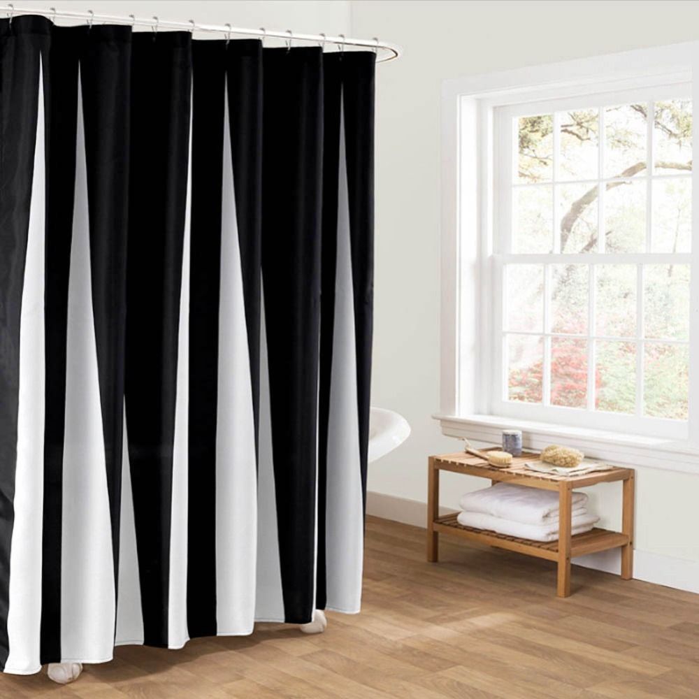 2018 Simple Black And White Fabric Bathroom Shower Curtain Liner 2018 Simple Black And White Fabric Bathroom Shower Curtain Liner Polyester Waterproof From Samanthaadam1820 18 09 Dhgate Com