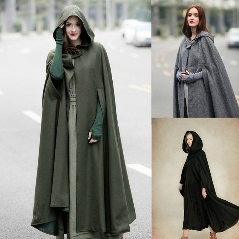 2018 New autumn winter hooded tassel shawl knit cardigan