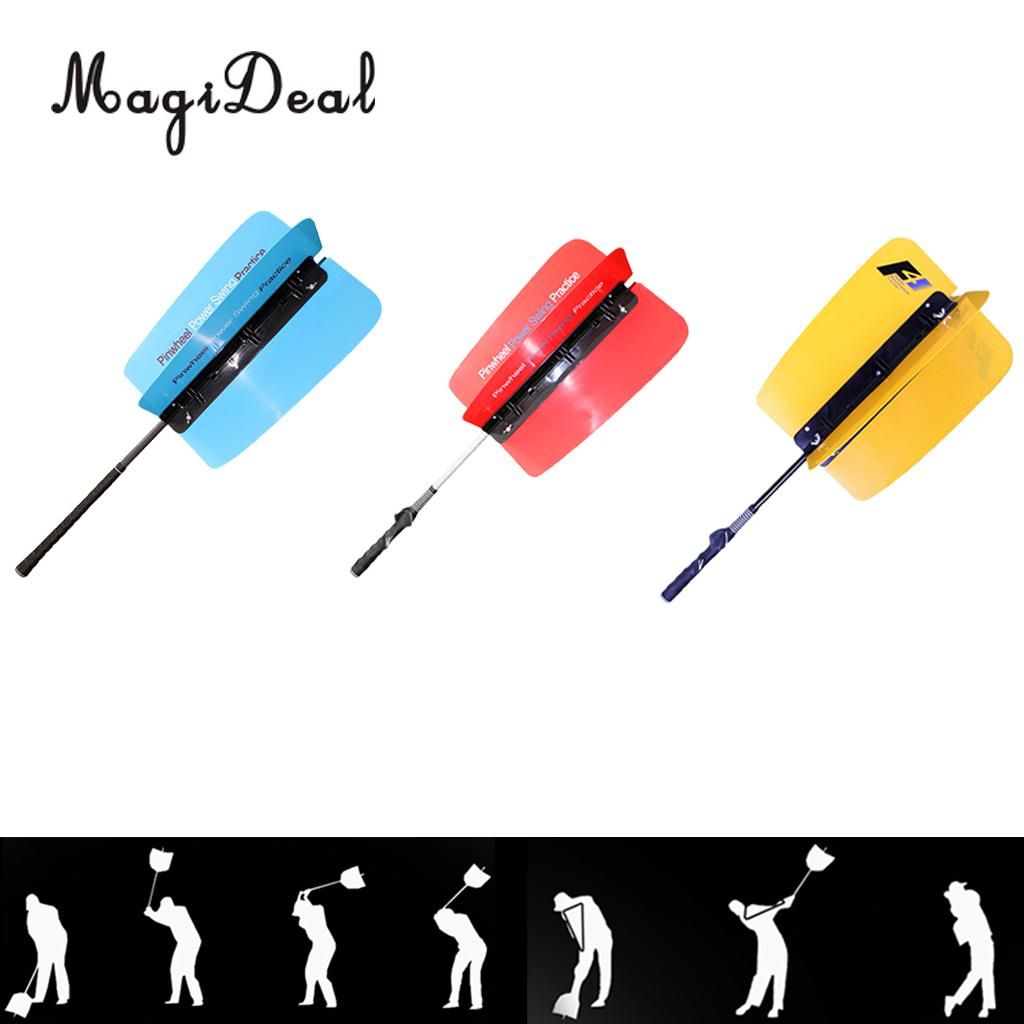 Golf Swing Power Fan Widerstand Praxis Train Aids Grip Trainer Guide Starke Tempo Training Assist Golf Aufwarm Trainer