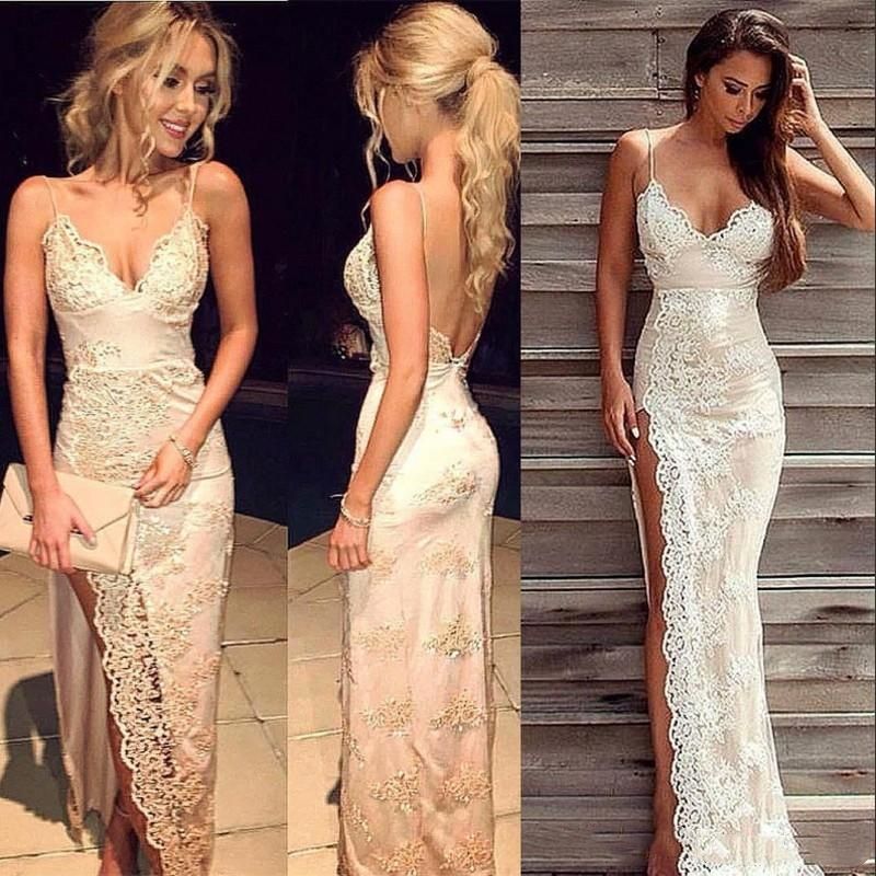 lace spaghetti strap dress