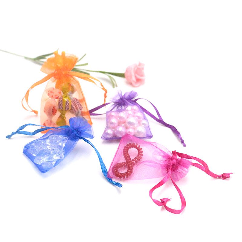Small Drawstring Pouches!Wholesale Mixed Organza Jewelry Gift Pouch