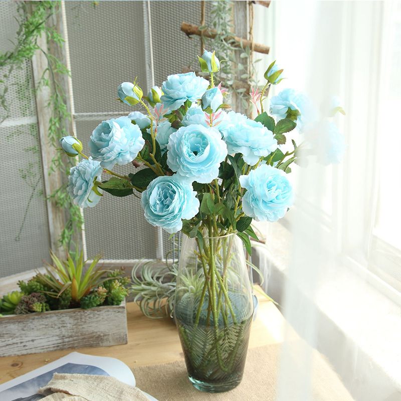 Silk Flowers Artificial Flowers For Decoration Fake Peony Wedding