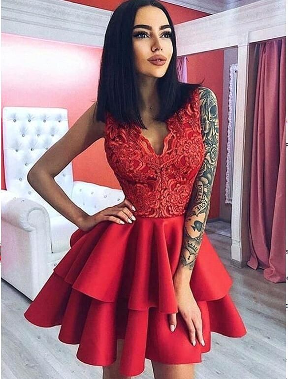 Vintage Red Evening Dresses
