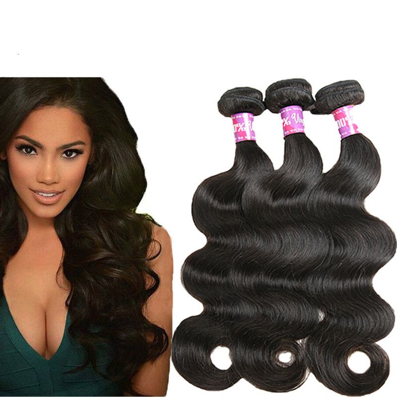 Grade 7a Indian Remy Human Hair Weaves Body Wave Human Hair Wefts