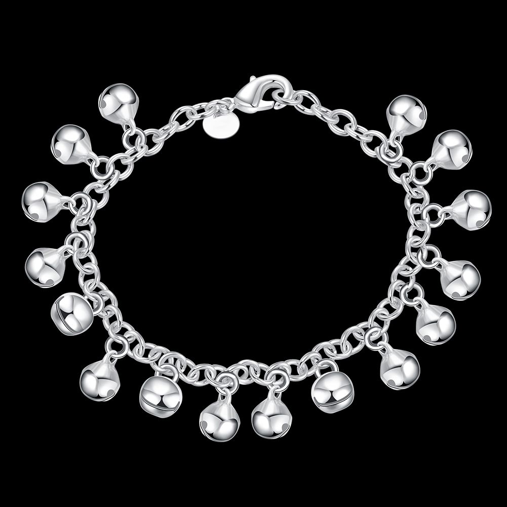 Acheter 925 Argent M Fille Bebe Maman Cadeau Jingle Bracelet Boule Argent Chaine Bracelet H056 De 2 74 Du Whiterose199 Fr Dhgate Com