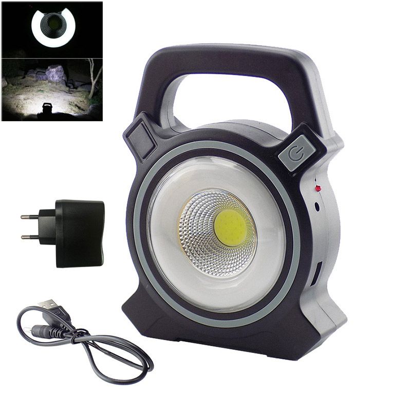 Cob Led Solar Power Floodlight Camping Work Spotlight Usb Cob Led Solar Power Floodlight Camping Work Spotlight Usb Rechargeable Hand Lanterns Outdoor Charging Cable Charger Pir Outside Flood