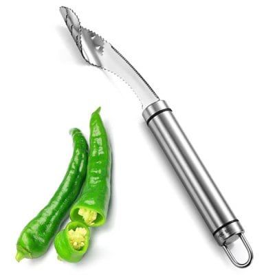pepper seed device tomato core separator for kitchen silver
