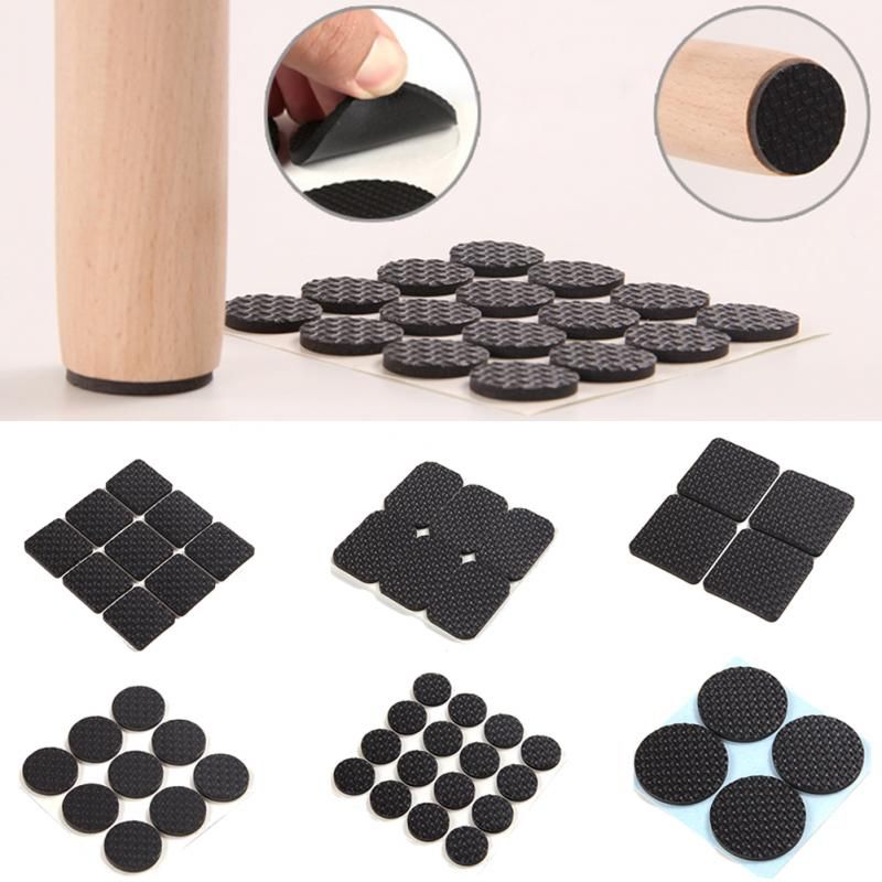 1 Piece Or Set Multifunction Black Non Slip Protection Pad For Table Chair Leg Feet Furniture Door Floor Protector