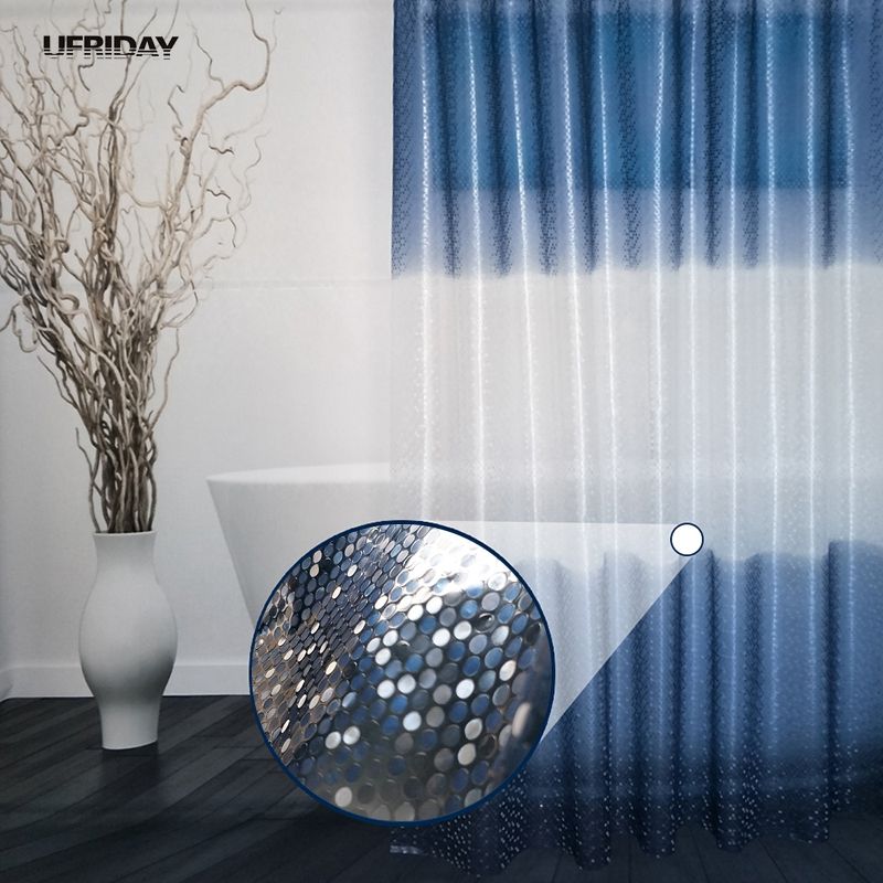 Ufriday Luxury Peva Shower Curtain Bling 3d Circles Grant Blue Ufriday Luxury Peva Shower Curtain Bling 3d Circles Grant Blue For Bathroom 180 180cm Waterproof Bath Curtains Uk 2019 From Starch