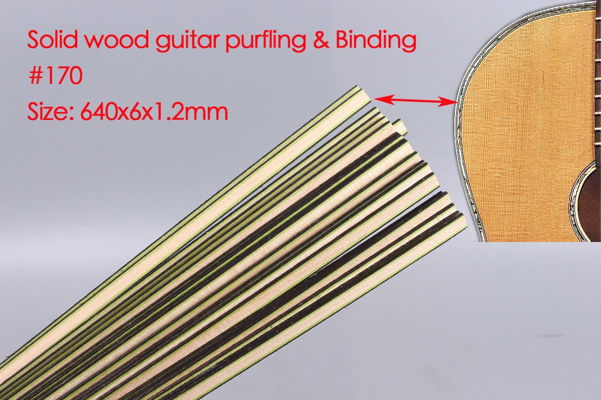 2020 New 25x Acoustic Guitar Strip Wood Purfling Binding Guitar Body
