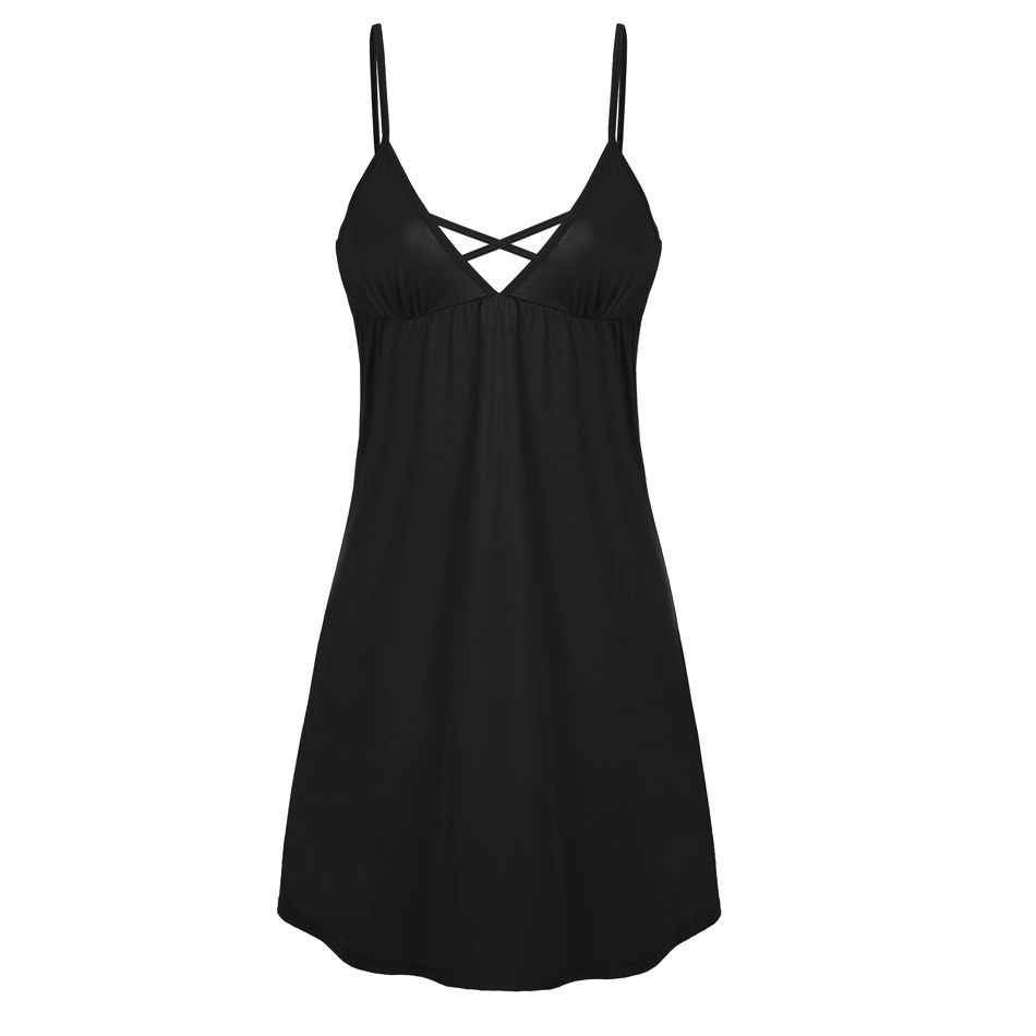 chemise de nuit noir