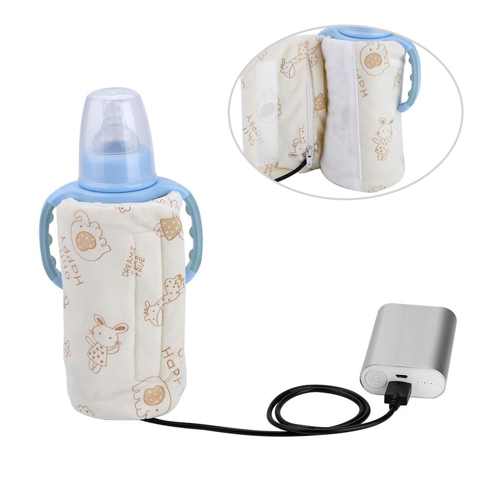 2019 USB Milk Warmer Insulated Bag Portable Travel Cup Warmer Baby Nursing Bottle Cover Warmer