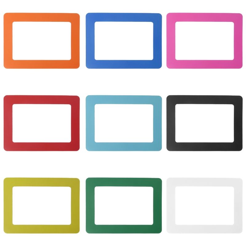 Diy Colorful Magnetic Picture Frames Fridge Refrigerator Magnet Photoframe Pvc Rectangle