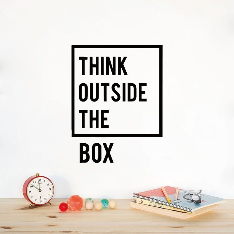 creative thinking inspirational quotes wall decal motivational vinyl